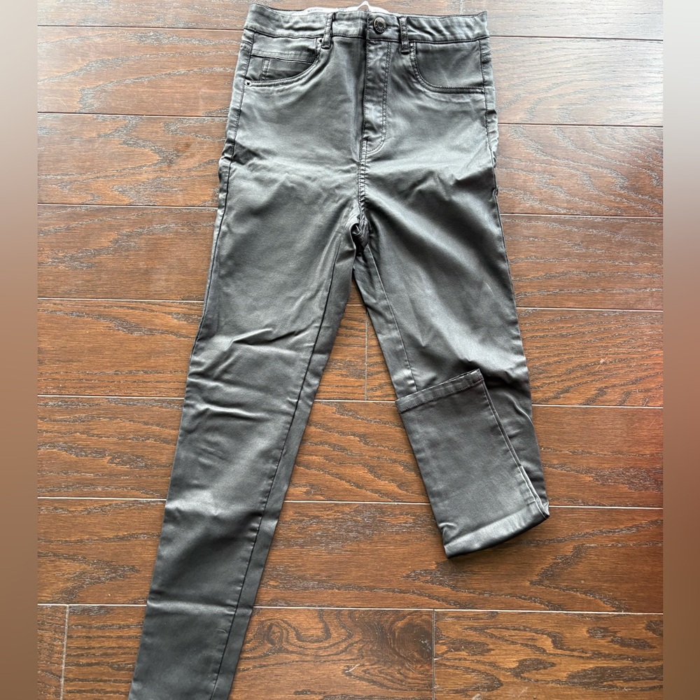 Bershka Faux Leather Jeans
